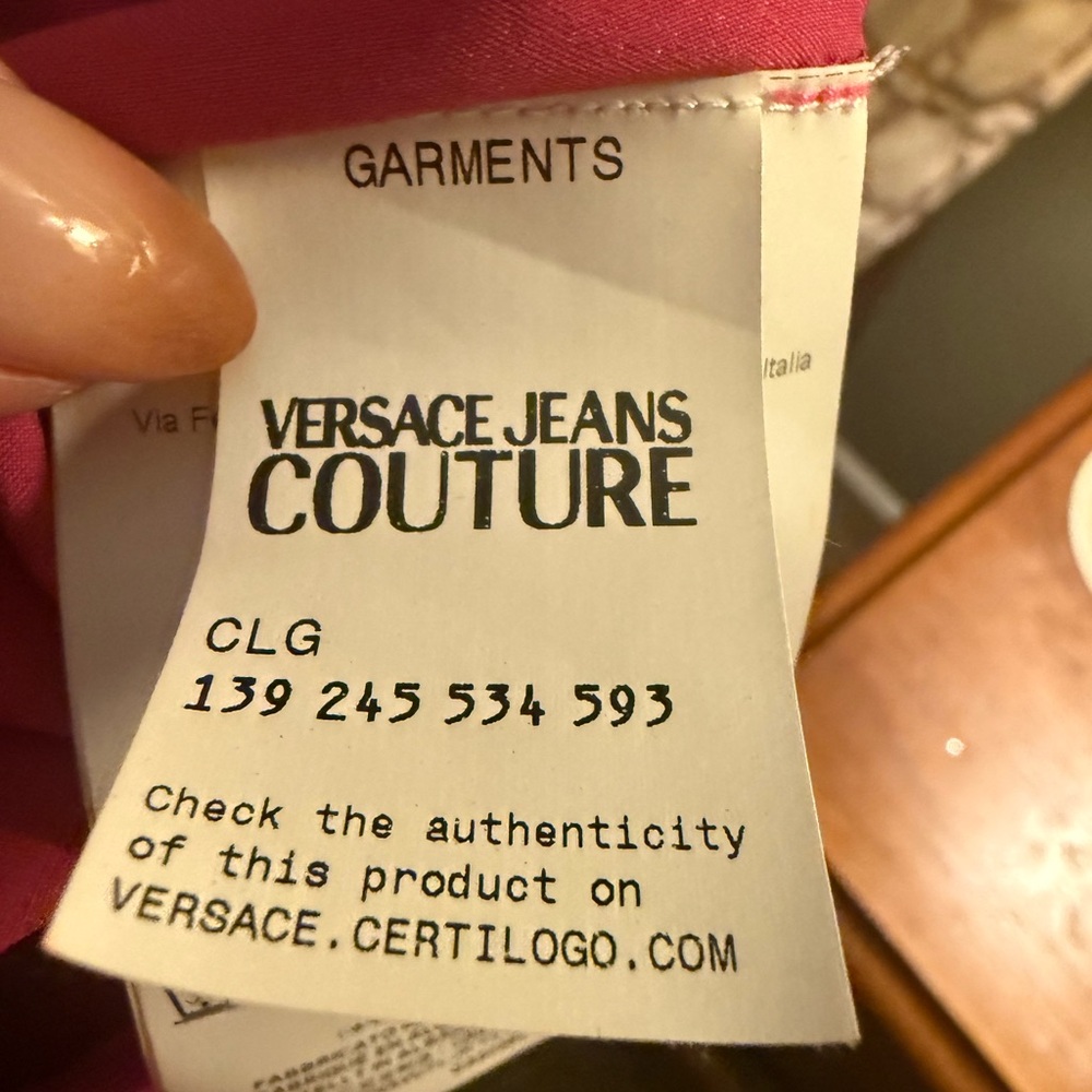 Versace Jeans Couture NWT Pink Cut-Out Midi Dress - Picture 6 of 7